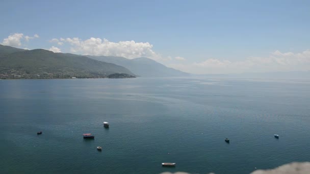 Jeziora Ohrid, Macedonia, latem — Wideo stockowe