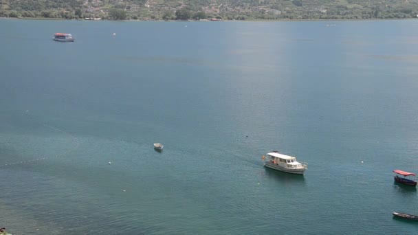 Jeziora Ohrid, Macedonia, latem — Wideo stockowe