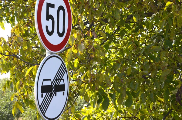 Avrupa'da trafik işaretleri — Stok fotoğraf