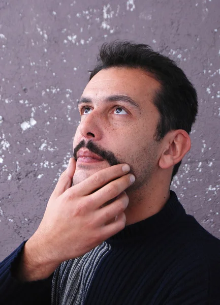 Bărbat cu mustață — Fotografie, imagine de stoc