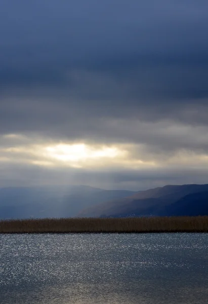 Jezero Ohrid, Makedonie — Stock fotografie