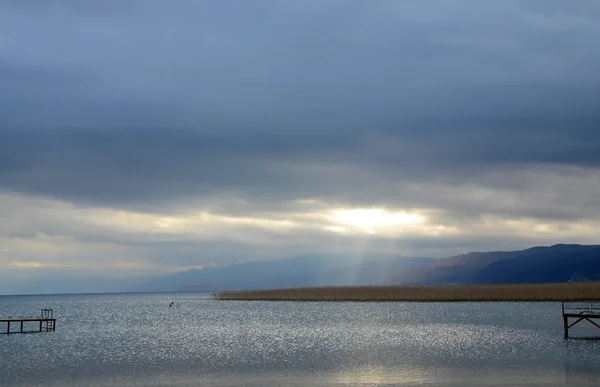 Jeziora Ohrid, macedonia — Zdjęcie stockowe