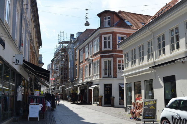Picture of Aalborg town, Denmark, august, 6, 2015