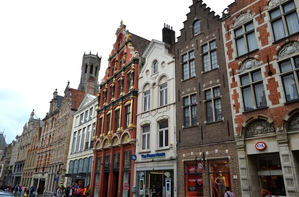 Stará architektura města Zeebrugge v Belgii — Stock fotografie
