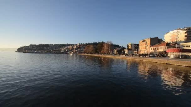 Jezero ohrid, Makedonie — Stock video