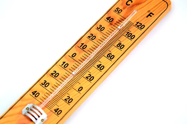 Wooden Out of Order  Thermometer — Stock Photo, Image