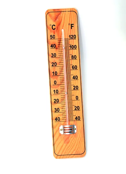 Wooden Out of Order  Thermometer — Stock Photo, Image