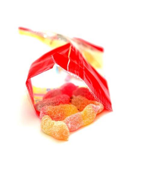 Gummi kolorowe Cukierki-pralinki — Zdjęcie stockowe