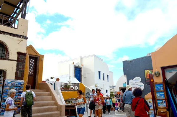 Famoso destino de viagem Santorini Island, Grécia . — Fotografia de Stock