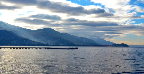 Jezioro Ochryda, Macedonia — Zdjęcie stockowe