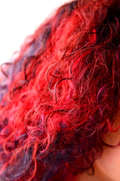 Kırmızı saç dokusu — Stok fotoğraf