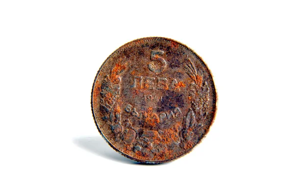 Rusty bulgarian lev from 1941 — Stock Photo, Image