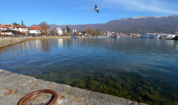 Lago Ohrid, macedónia — Fotografia de Stock