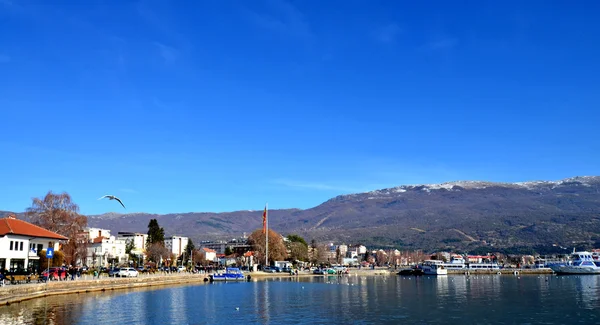 Lago Ohrid, macedónia — Fotografia de Stock