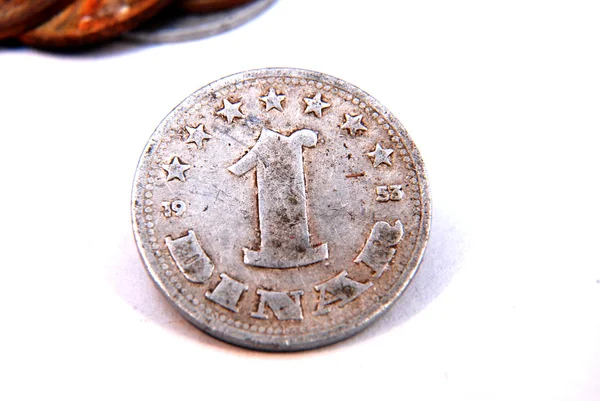 Старовинні старі іржаві монети — стокове фото