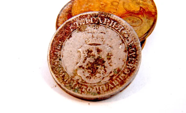 Vintage old rusty coin — Stock Photo, Image