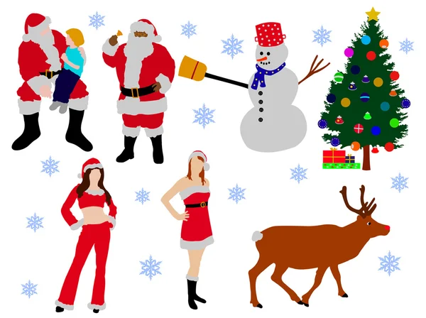Noel vector silhouettes topluluğu