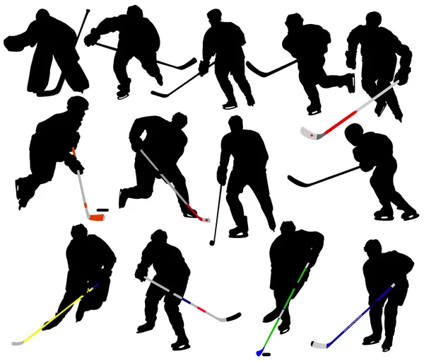 Hockey players — Stock Vector