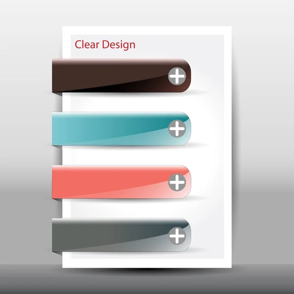 Illustratie van moderne ontwerpsjabloon — Stockvector