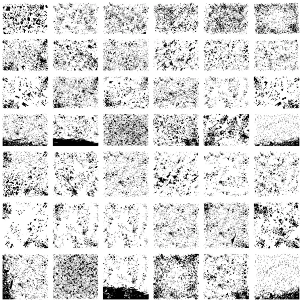 Duży zestaw grunge tekstury — Wektor stockowy