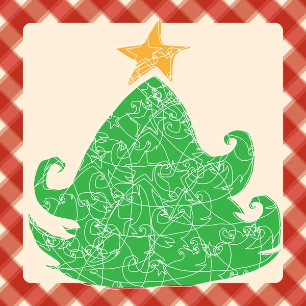 Linda tarjeta de Navidad — Vector de stock