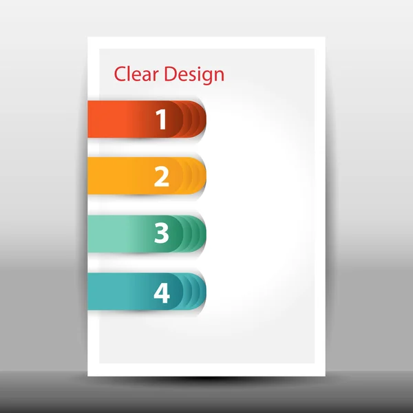 Illustration of modern design template — Stock Vector