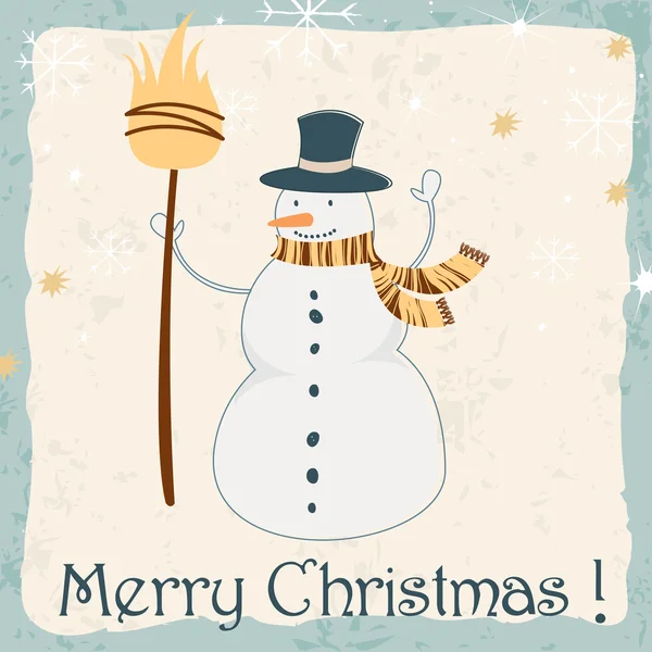 かわいいクリスマスのグリーティング カード — ストックベクタ