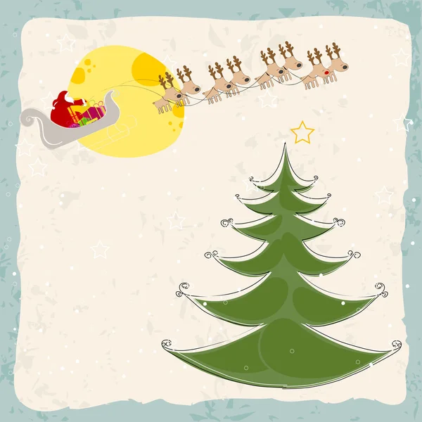 Carte de voeux de Noël — Image vectorielle