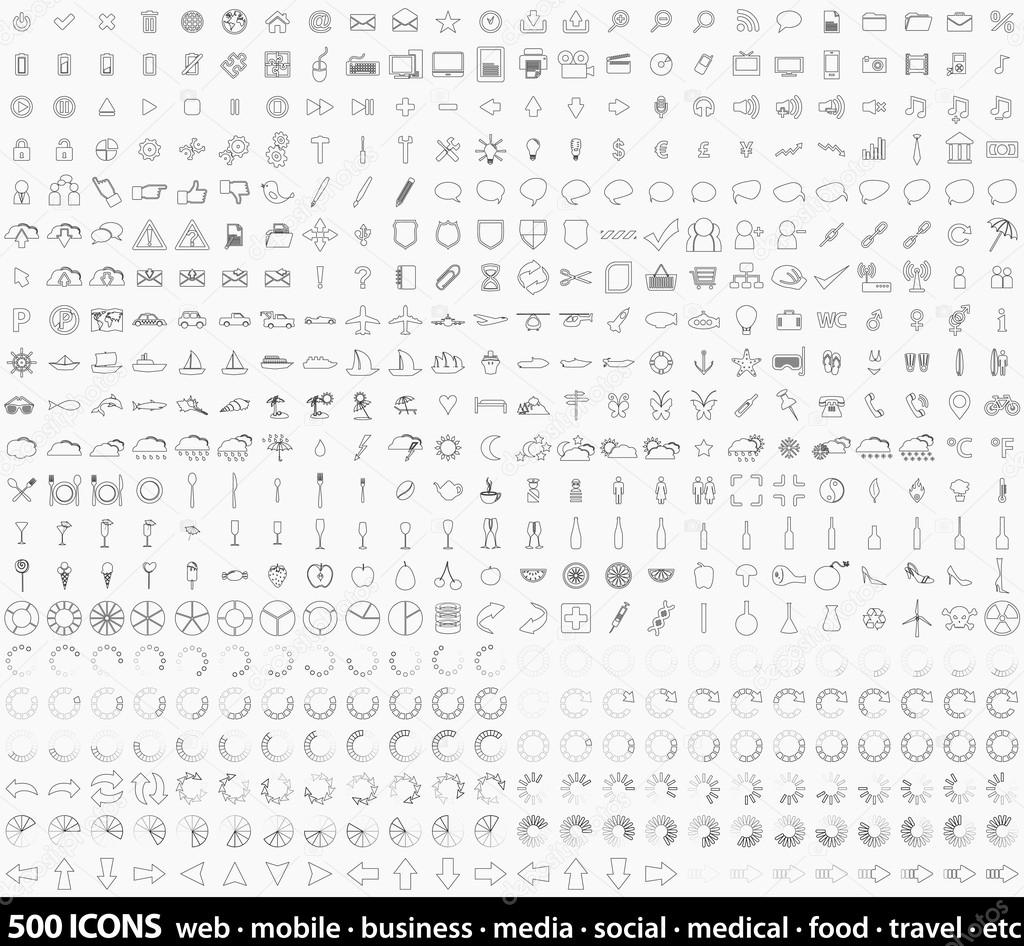 Huge set of web icons