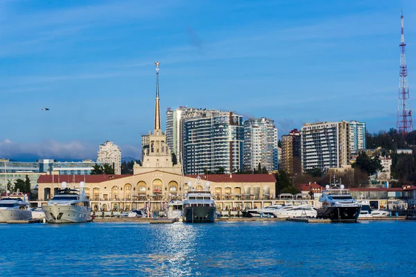 Porto marittimo di Sochi . — Foto Stock