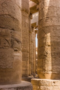 Mısır'daki kumtaşı sütunlar.