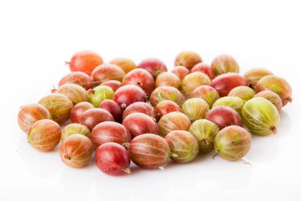 Green and red gooseberries — Stock Photo, Image