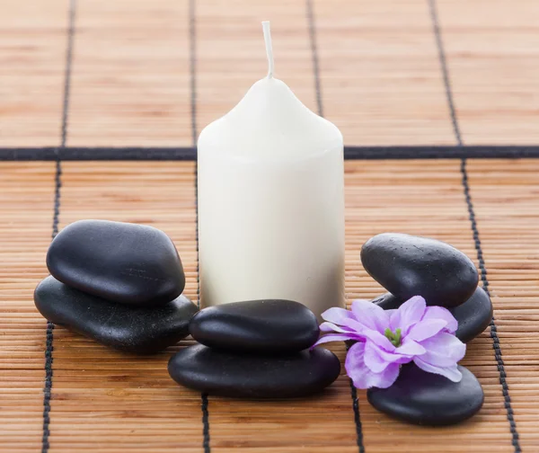 Zen stones  and flower — Stock Photo, Image