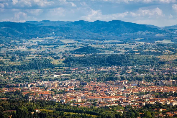 Letecký pohled na město Florencie — Stock fotografie