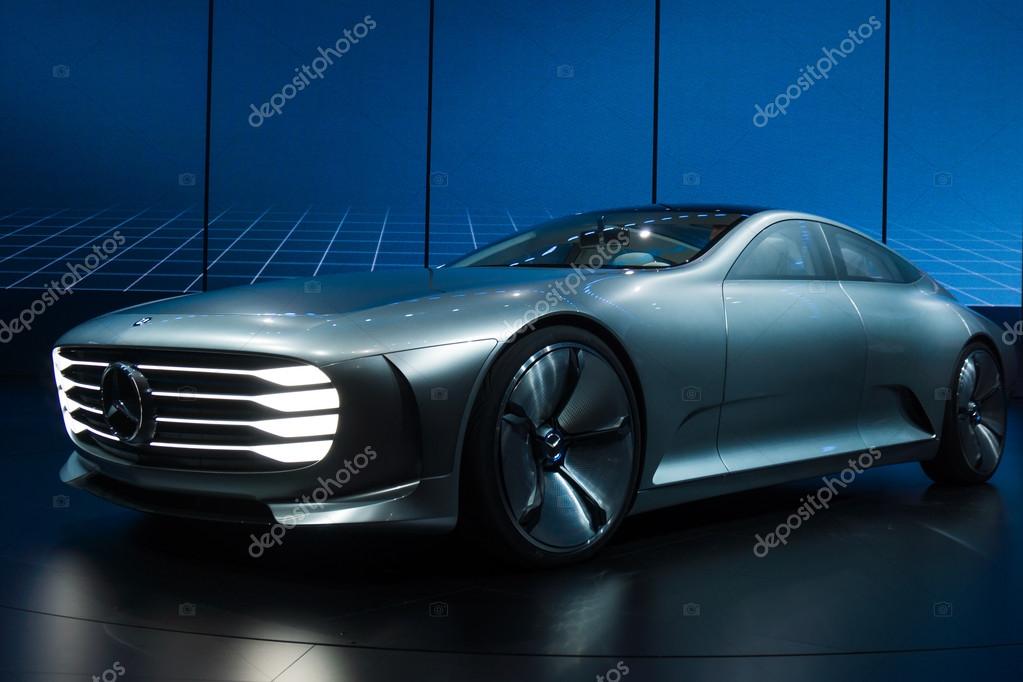 FRANKFURT - SEPTEMBER 22: Mercedes Benz F 015 Luxury. Mercedes-Benz is a German automobile manufacturer. September 22, 2015 in Frankfurt, Germany