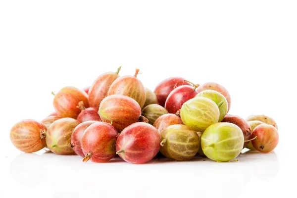 Green and red gooseberries — Stock Photo, Image