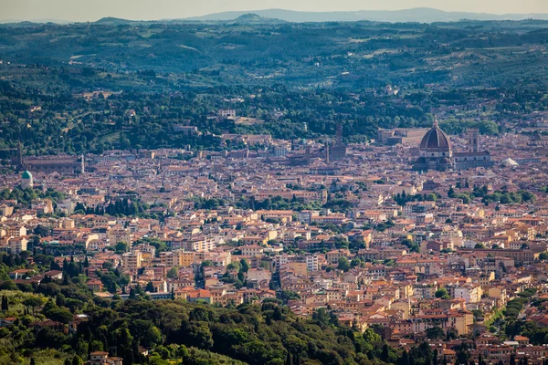 Aerial view to Florence city — Stock Photo, Image