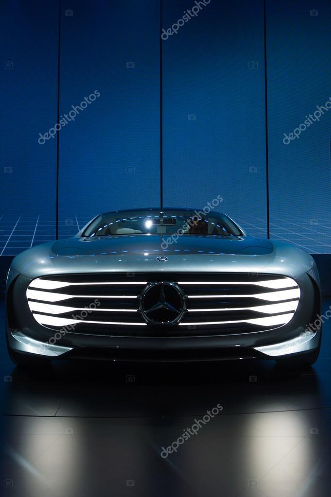 FRANKFURT - SEPTEMBER 22: Mercedes Benz F 015 Luxury. Mercedes-Benz is a German automobile manufacturer. September 22, 2015 in Frankfurt, Germany