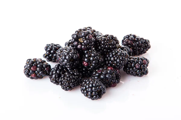 Pile of organic blackberries — Stock Photo, Image