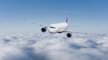 Large passenger plane clipart