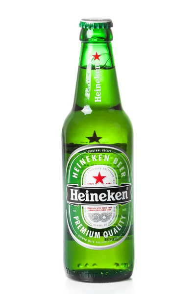 Garrafa de Heineken Lager — Fotografia de Stock