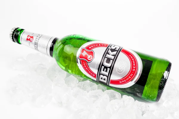 Becks butelki piwa — Zdjęcie stockowe