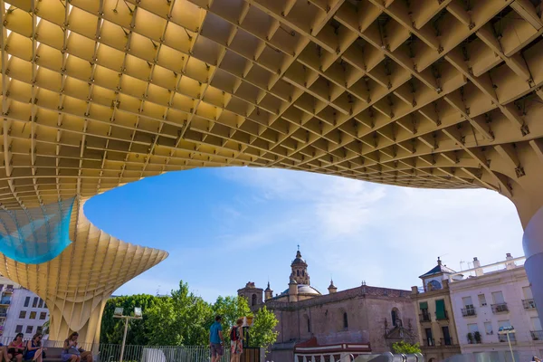 Sevilla, Španělsko - Květen 09: Metropol Parasol 09 květen, 2011 v Sev — Stock fotografie