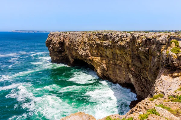 Paisagem em Sagres. Portugal. Oceano Atlântico. Algarve — Fotografia de Stock