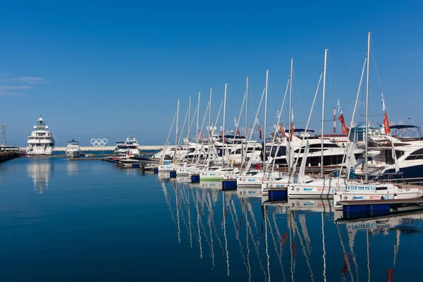 Σότσι, Ρωσία - 29 Ιουνίου 2016: Θαλάσσιο σταθμός - συγκρότημα Εικόνα Αρχείου