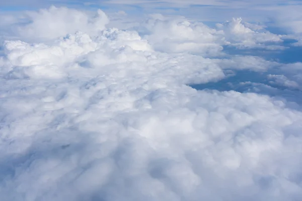 Chmury. widok z okna samolotu — Zdjęcie stockowe
