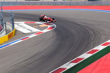 Soçi, Rusya - 31 Temmuz 2016; Rus Formula 1. Ehliyetli