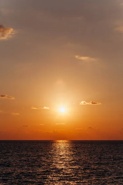 Beautiful Sunset Sea Reflection Sunset Water — Stock Photo, Image