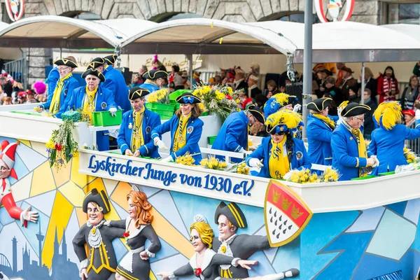 Keulen Duitsland Februari 2018 Rosenmontag Parade Rozendag Meer Dan Een — Stockfoto