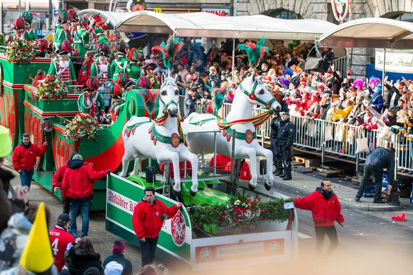 Keulen Duitsland Februari Mensen Een Carnaval Keulen Duitsland Februari 2018 — Stockfoto